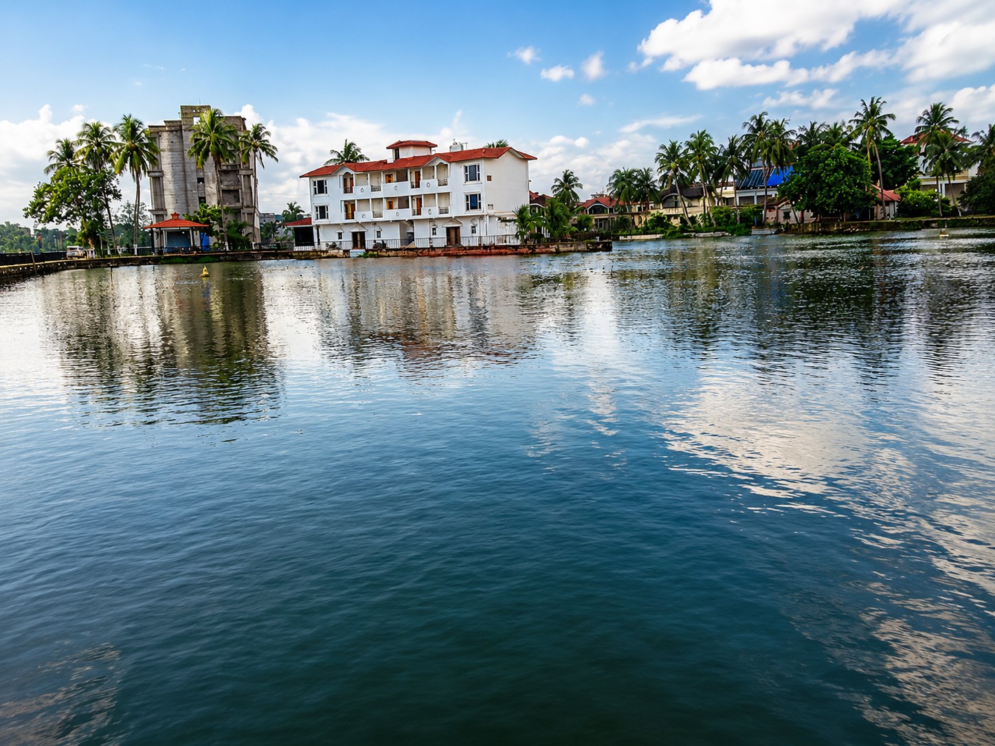 Scenic lakeside reflection view at Lake Land Country Club